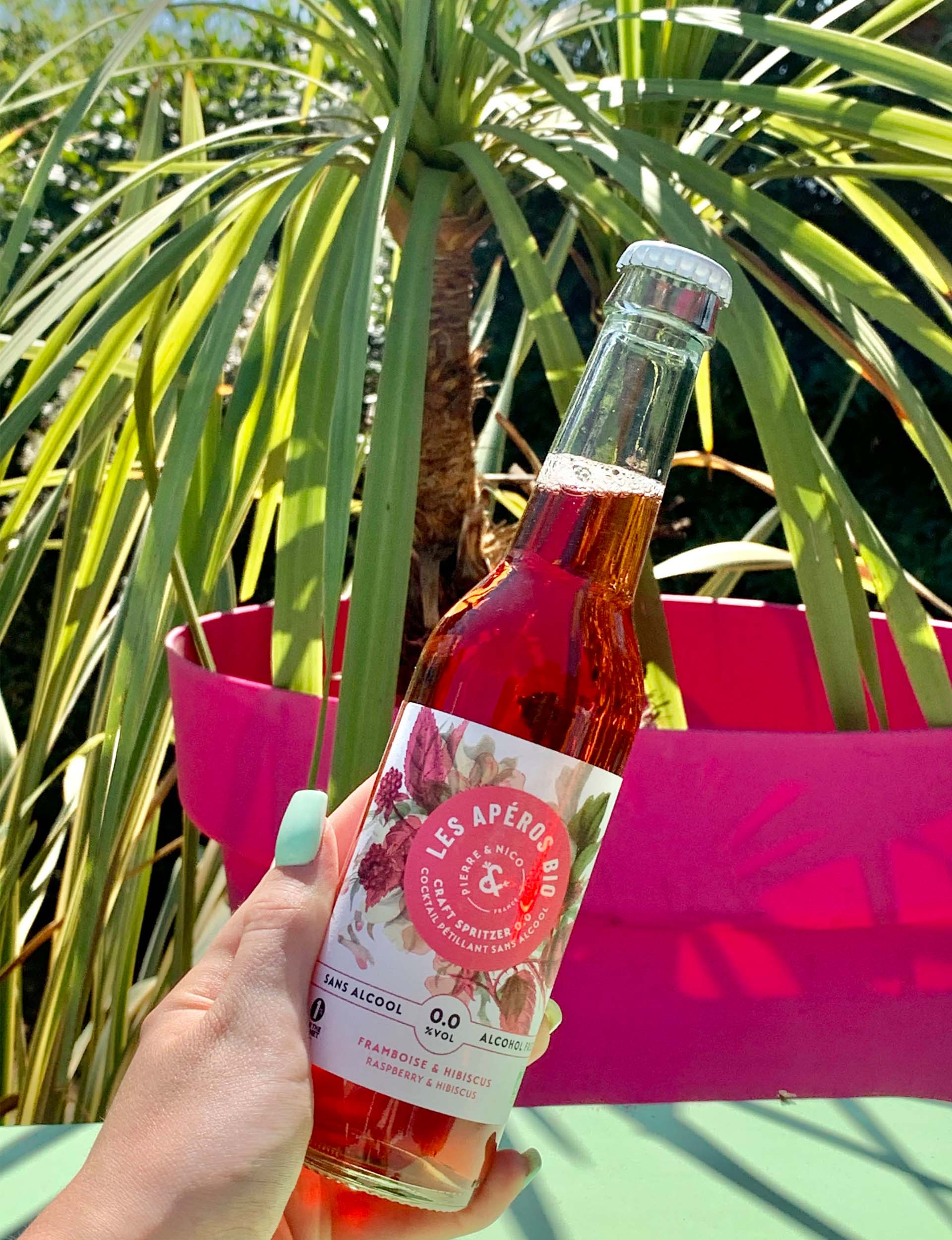 Cocktail sans alcool BIO - Framboise & Hibiscus - Les Aperos Bio