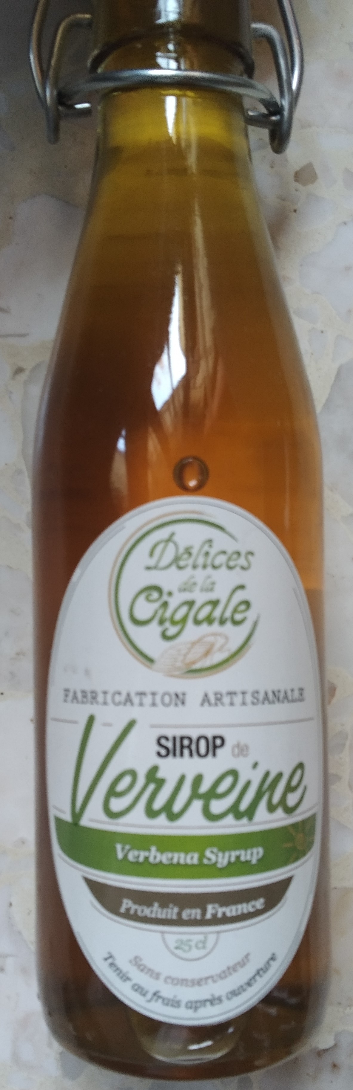 Sirop artisanal de Verveine