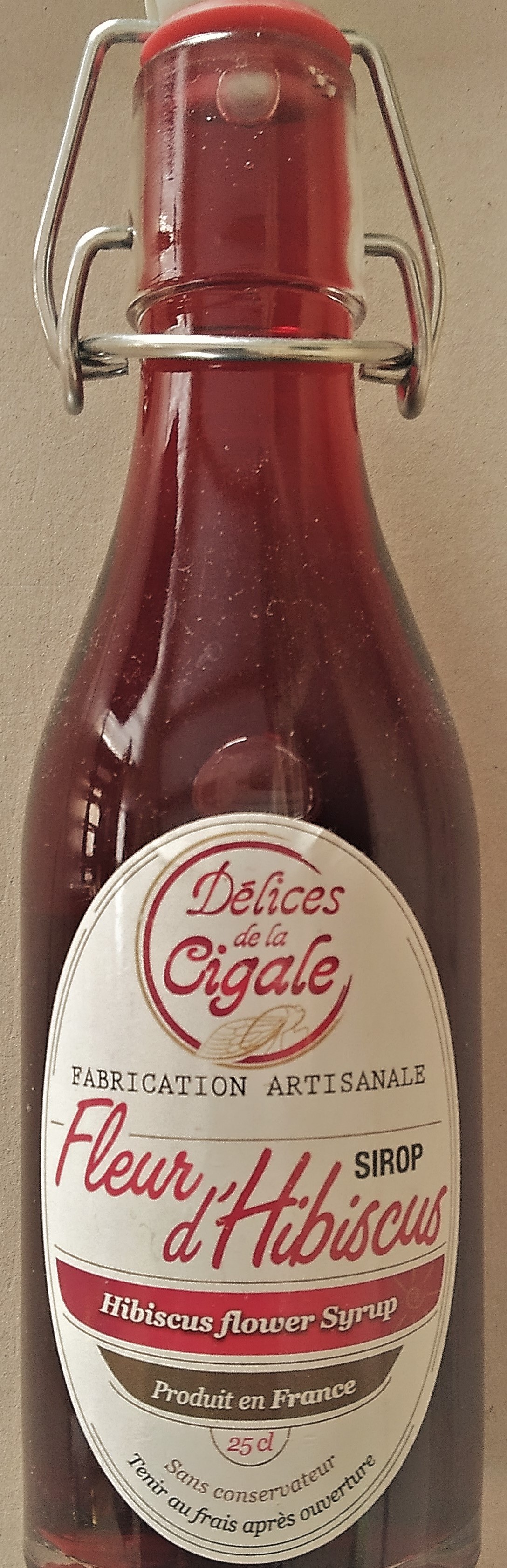 Sirop artisanal de Framboise