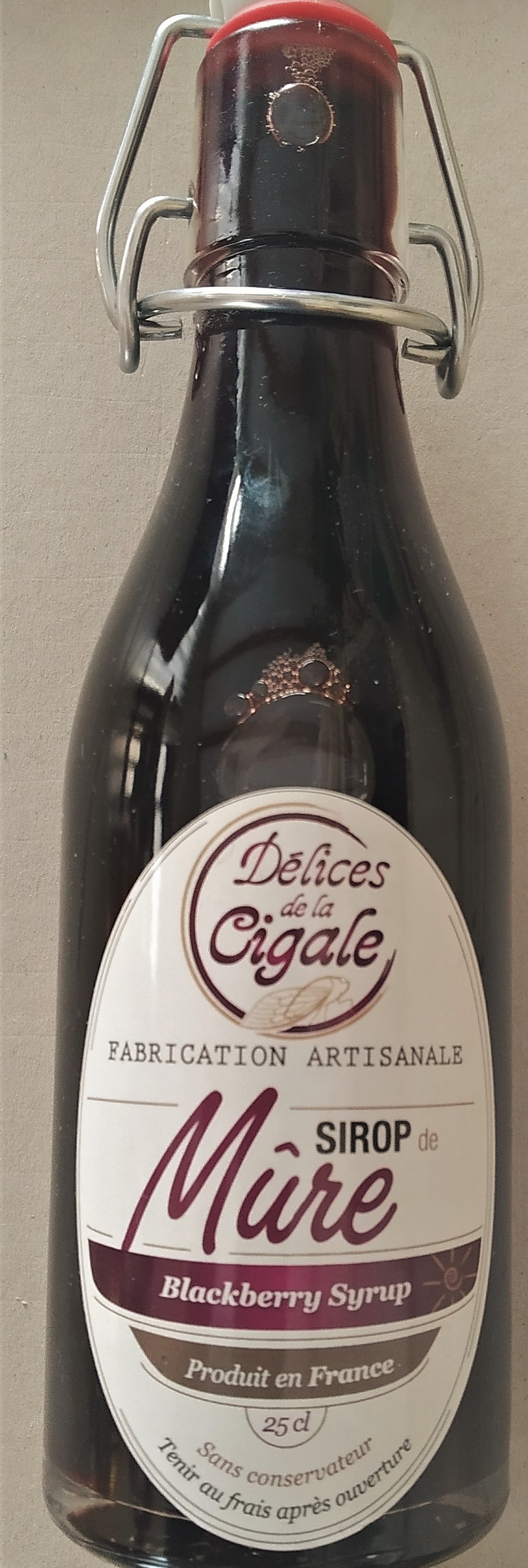 Sirop artisanal de Mure