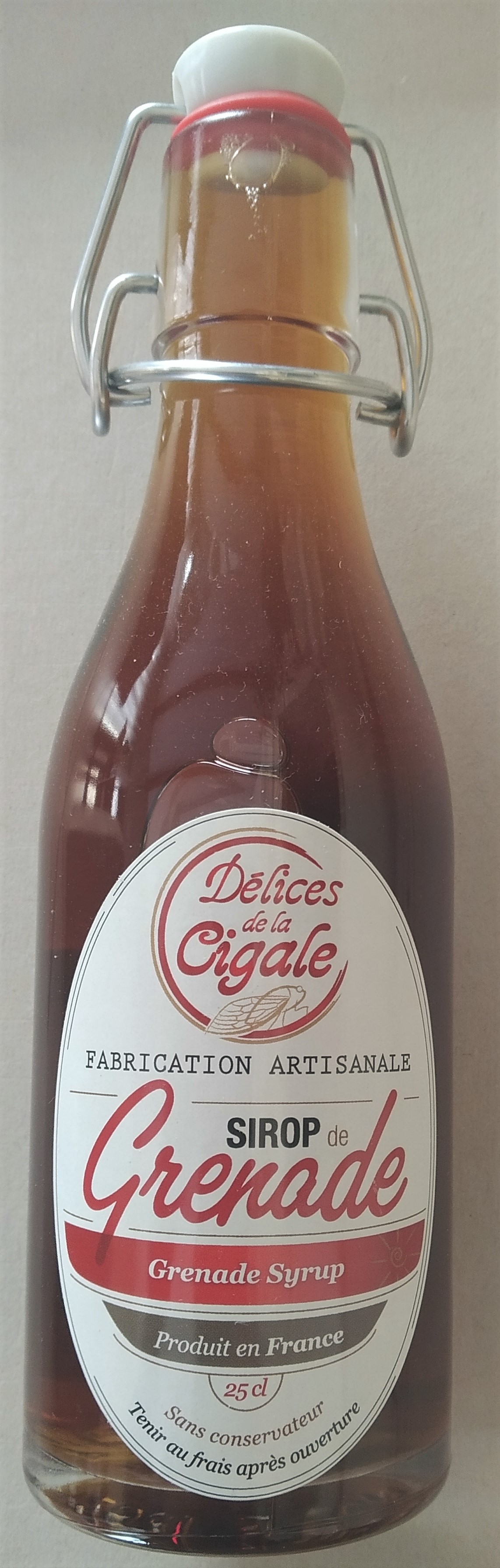 Sirop artisanal de Grenade