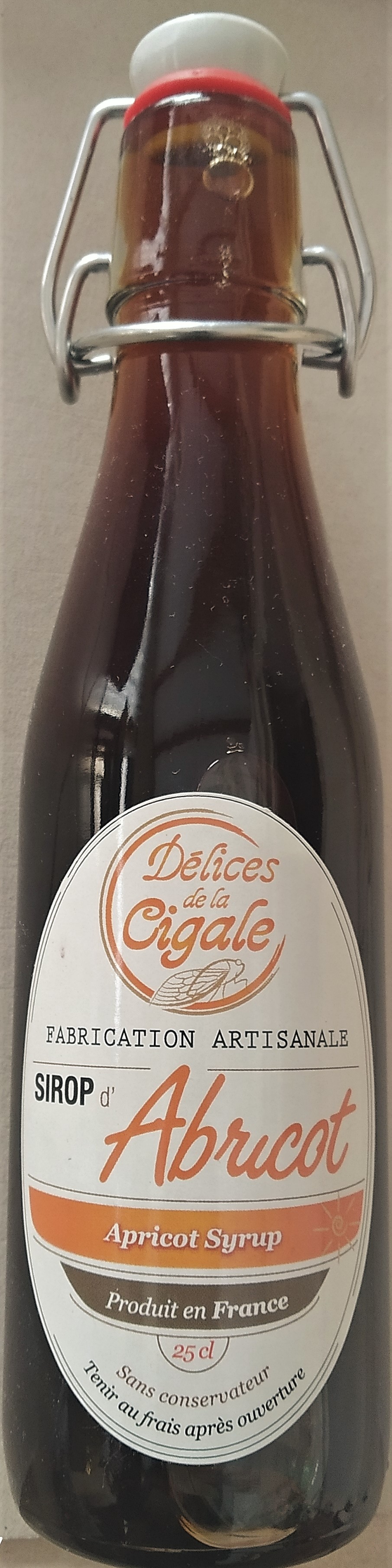 Sirop artisanal d Abricot