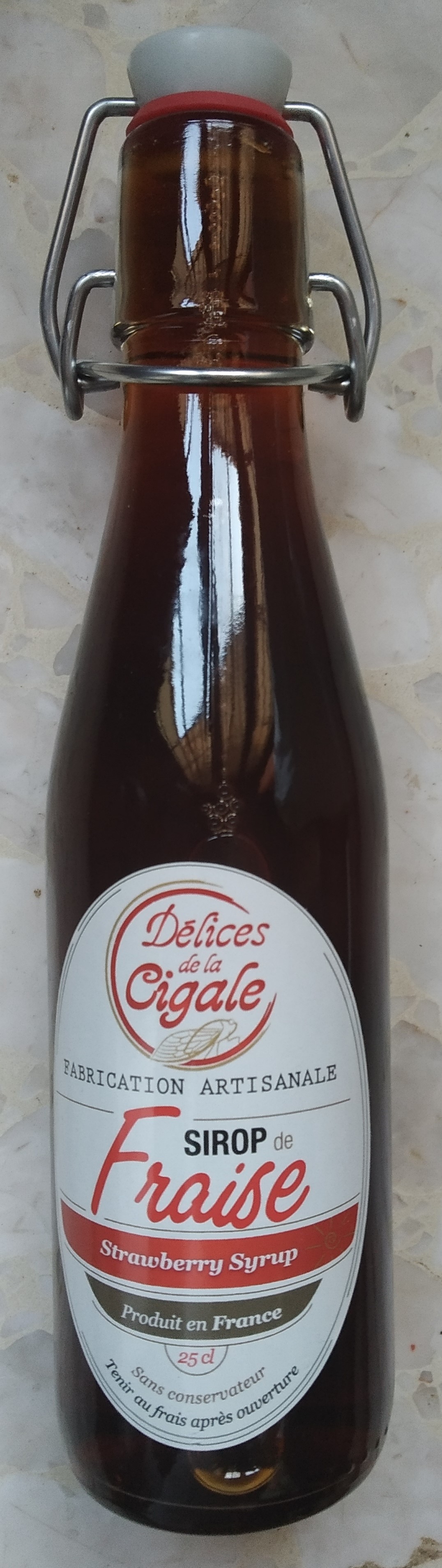 Sirop artisanal de Fraise
