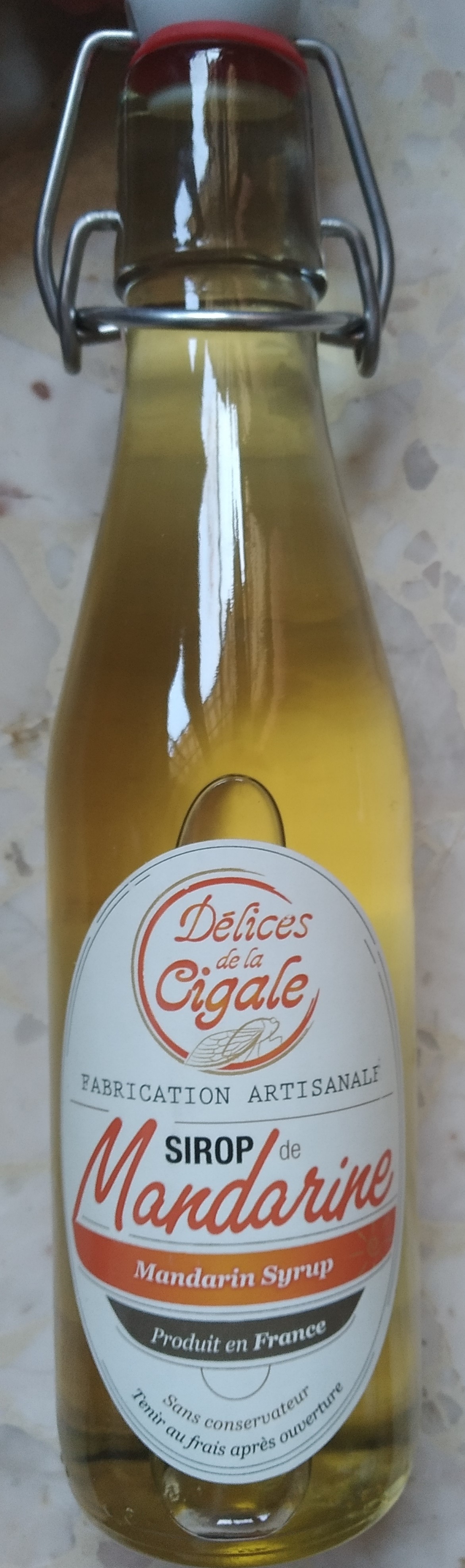 Sirop artisanal de Mandarine