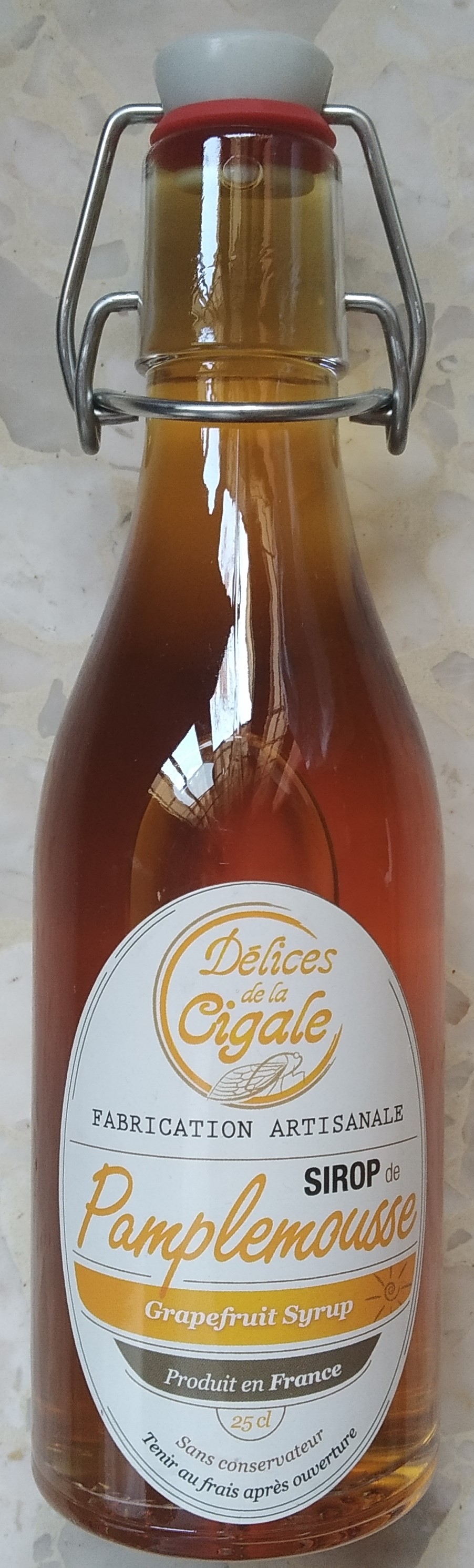 Sirop artisanal de Pamplemousse