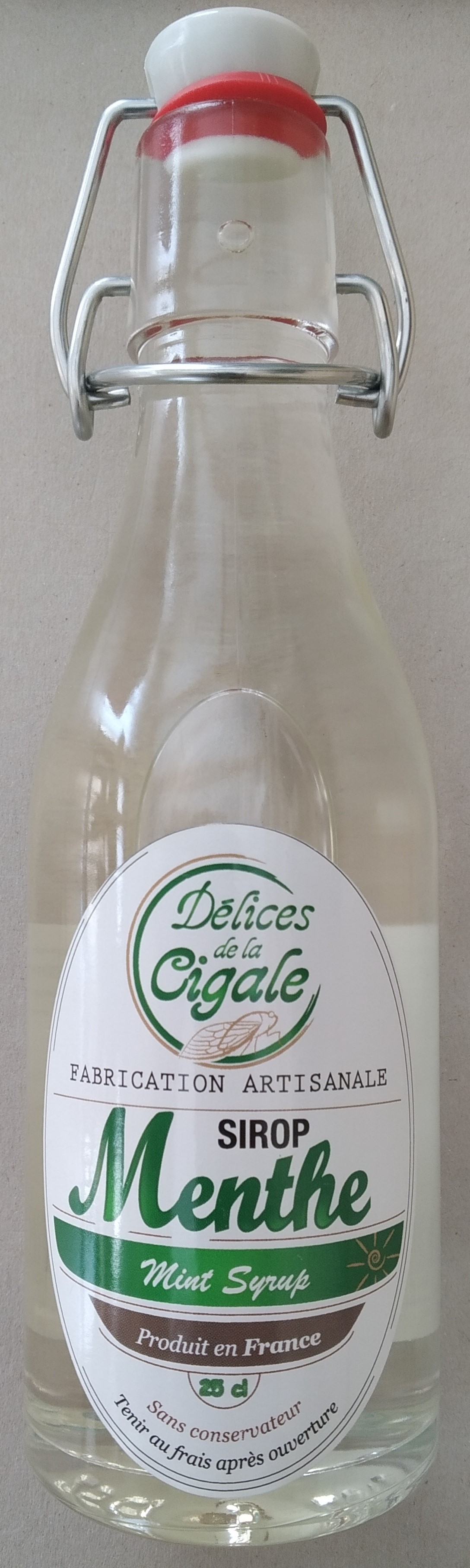 Sirop artisanal de Menthe