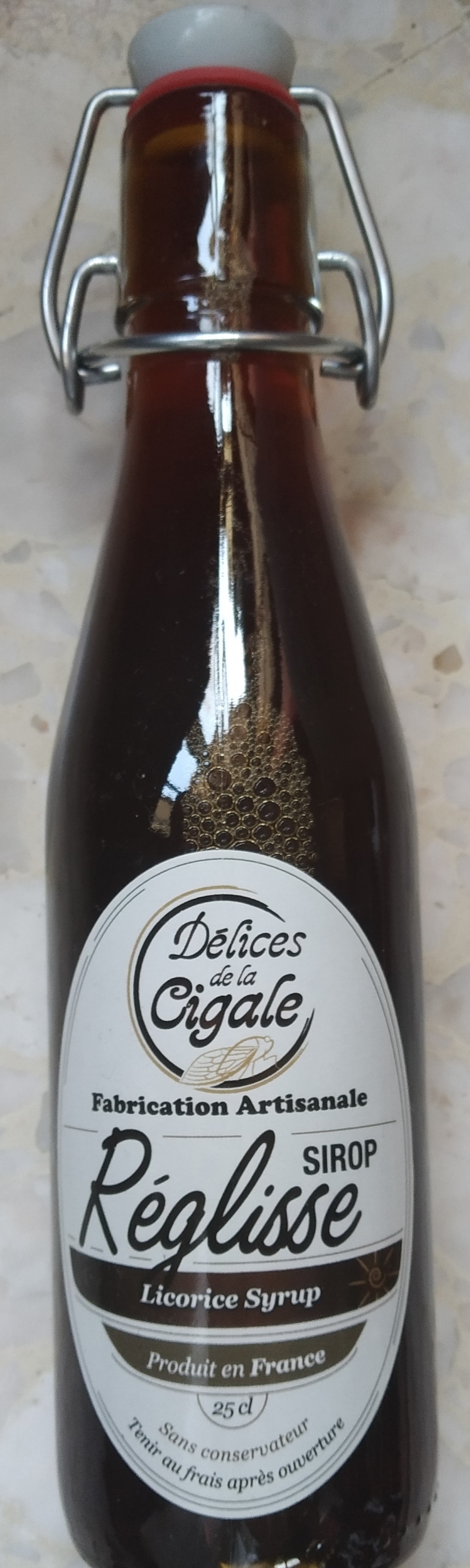 Sirop artisanal de Reglisse