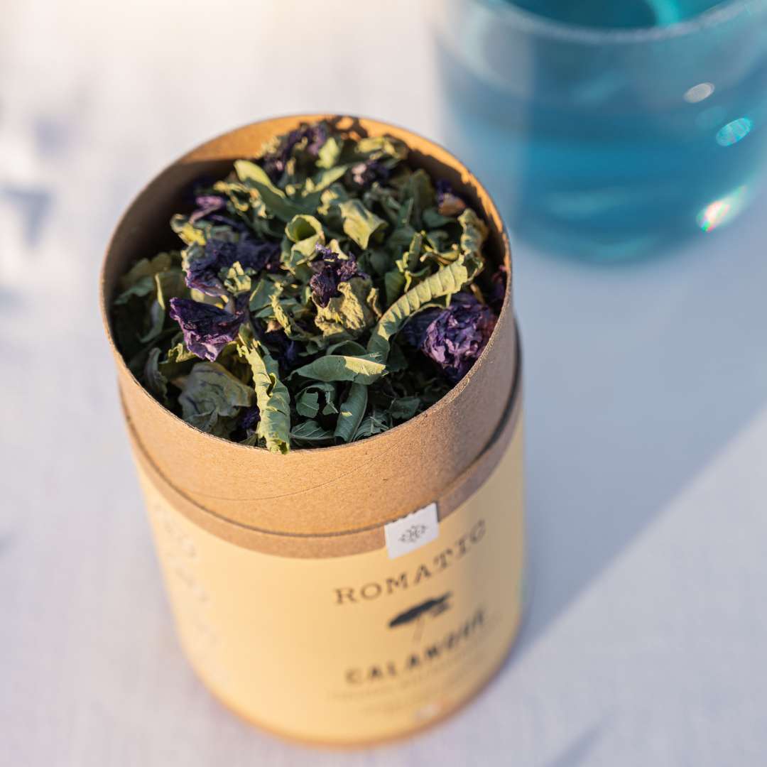 Infusion bio CALANQUE 20g - menthe verte - verveine - fleurs de mauve