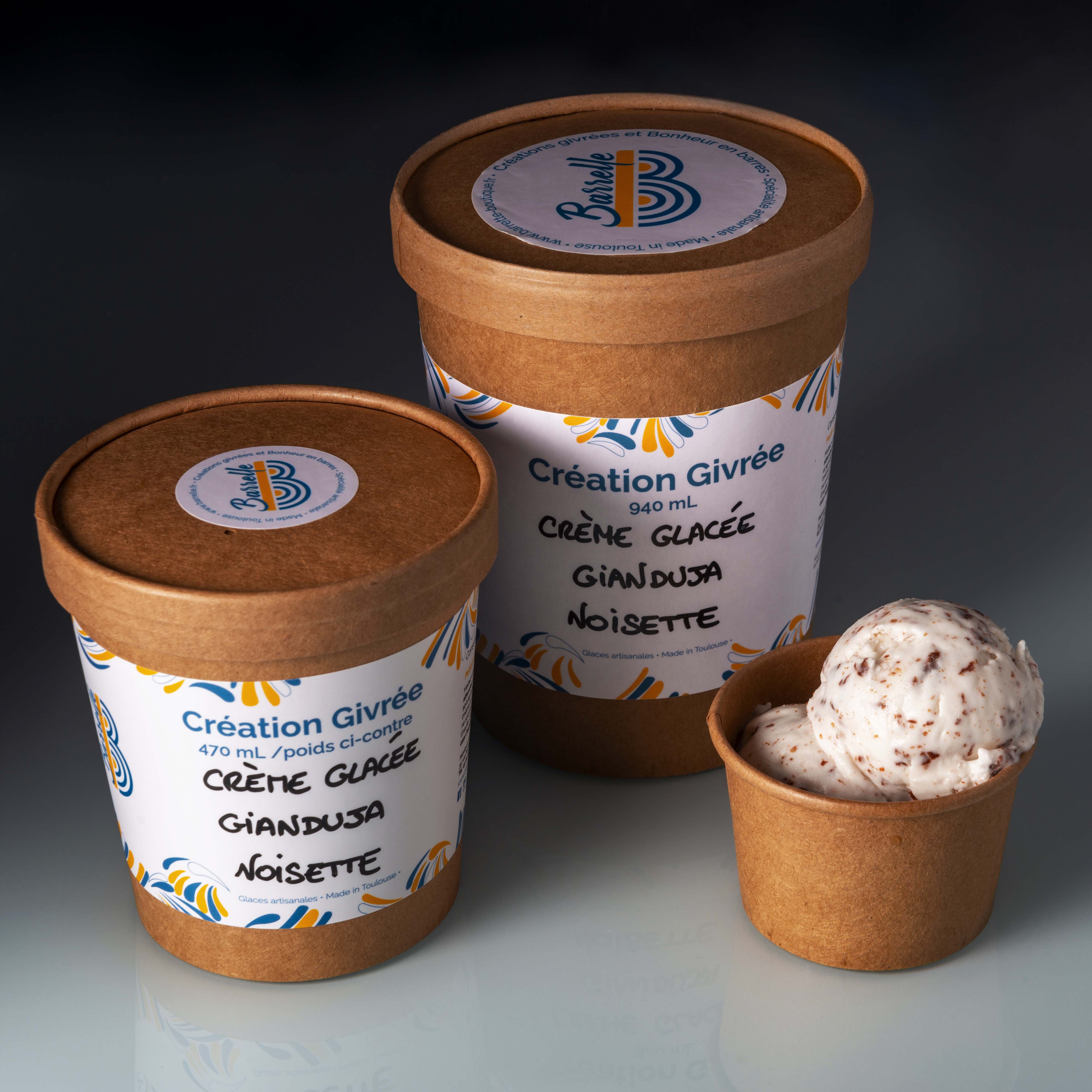 Creme glacee Gianduja Noisette