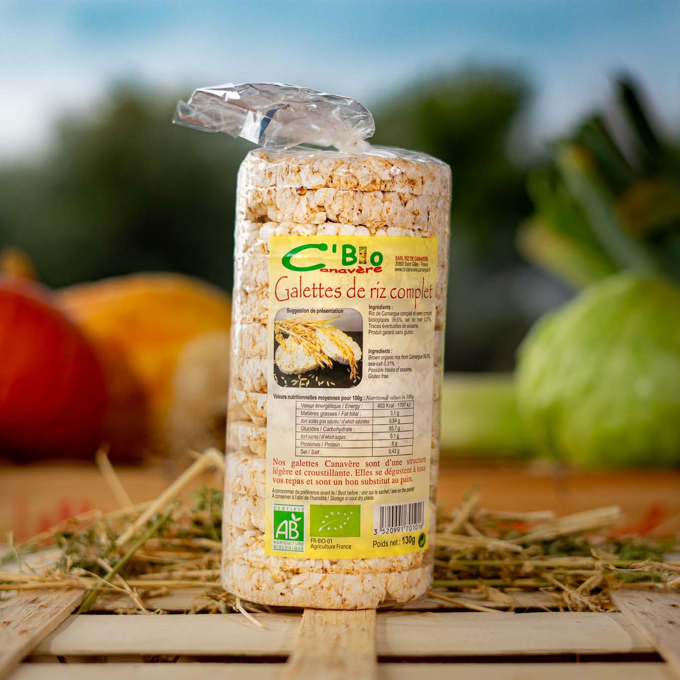 GALETTES DE RIZ DE CAMARGUE COMPLET IGP BIO