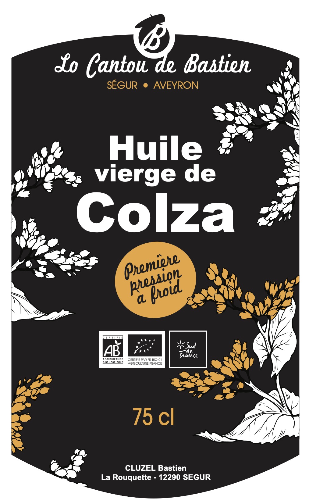 Huile de Colza Vierge BIO
