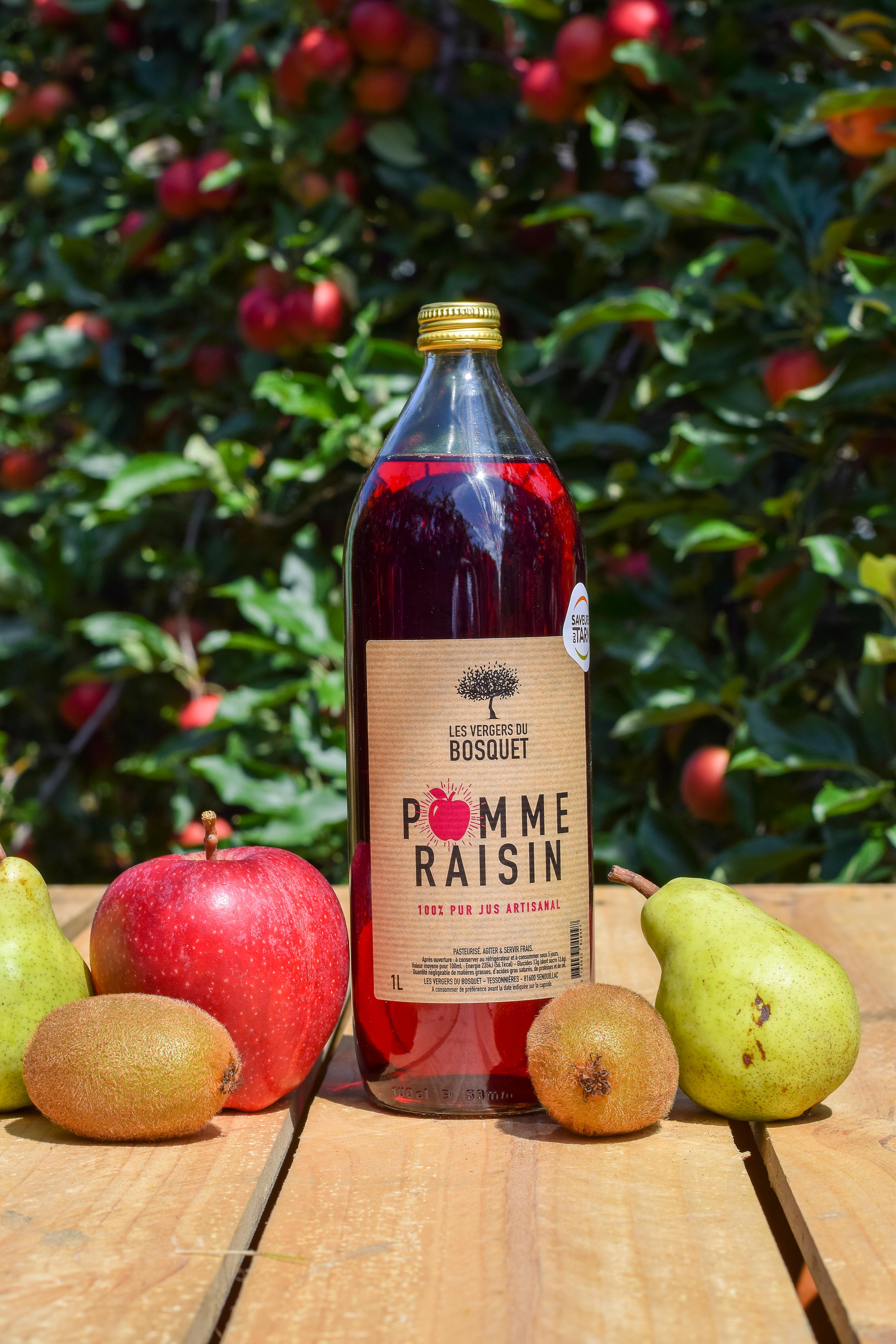 Jus pomme-raisin