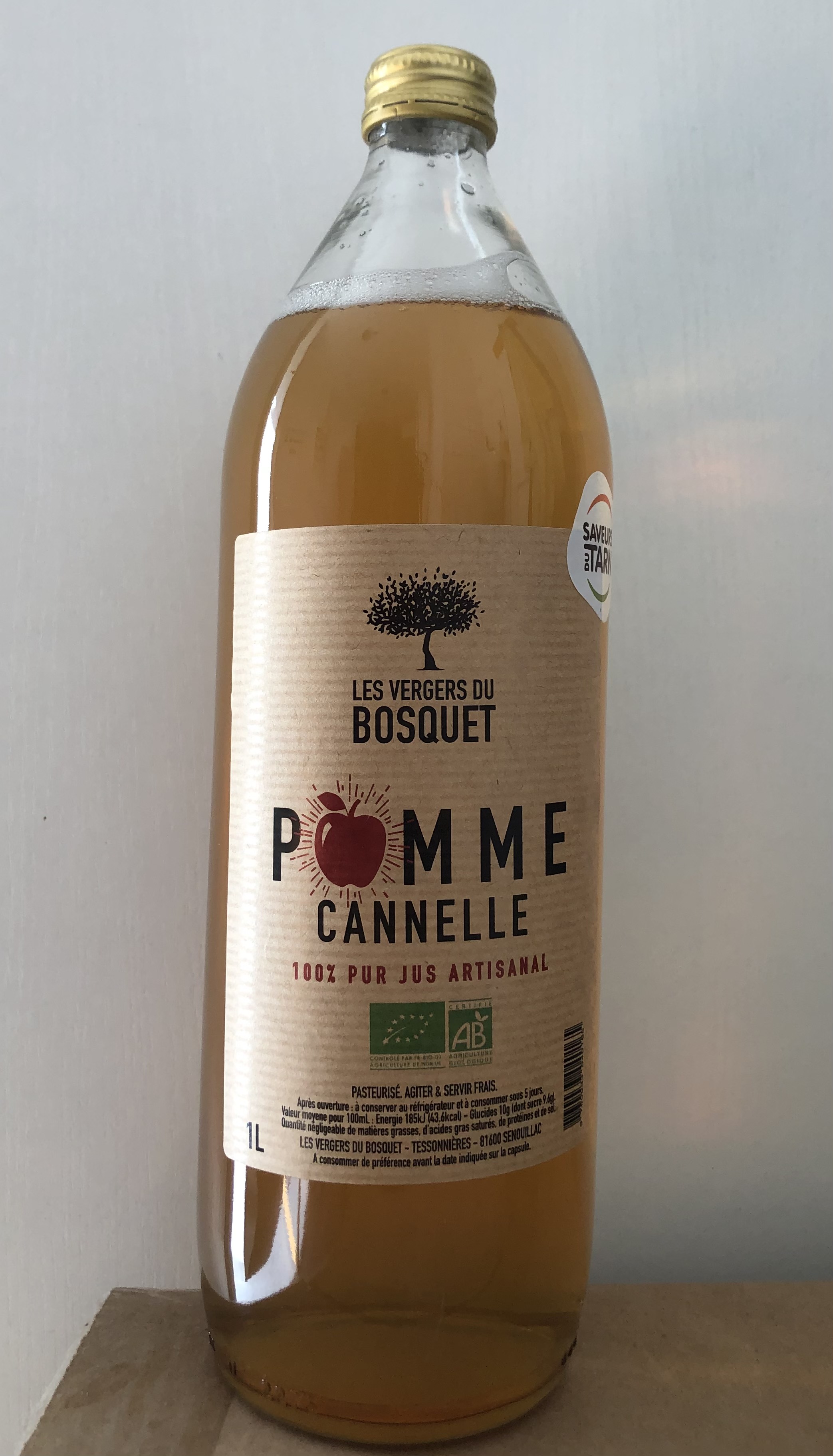 Jus pomme-cannelle BIO