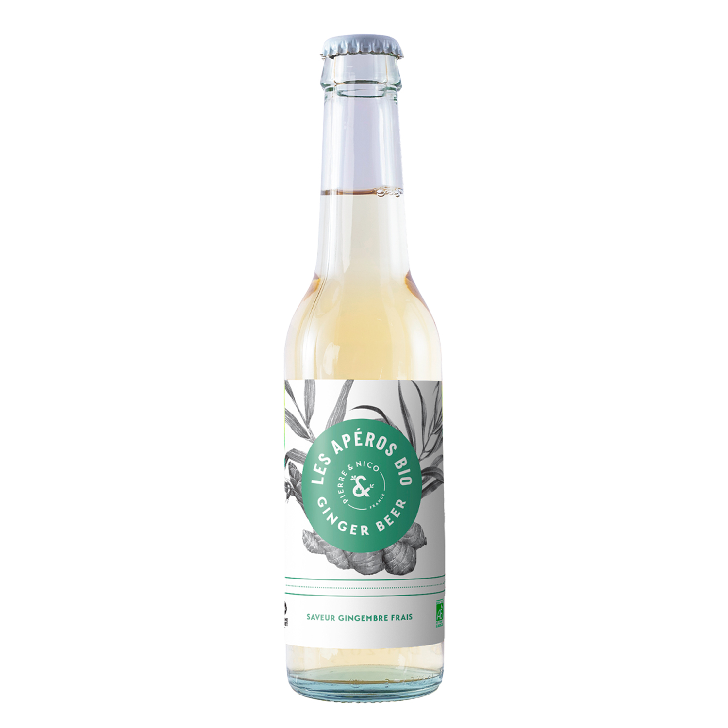 Ginger beer sans alcool BIO - Gingembre frais - Les Aperos Bio