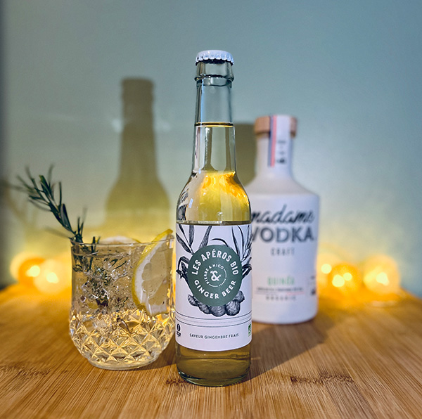 Ginger beer sans alcool BIO - Gingembre frais - Les Aperos Bio