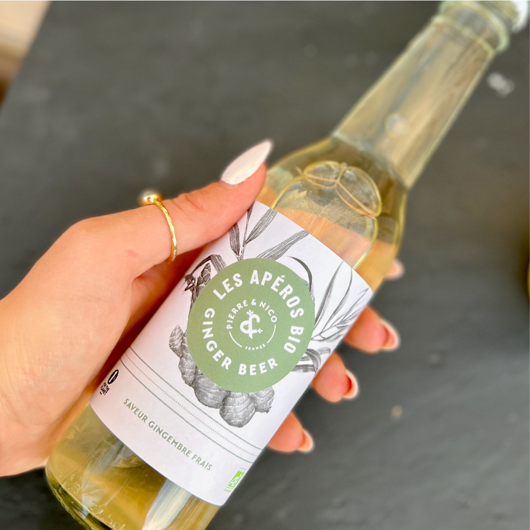 Ginger beer sans alcool BIO - Gingembre frais - Les Aperos Bio