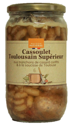 Cassoulet toulouse a la saucisse de Toulouse et porc confit