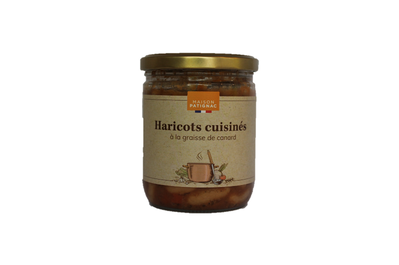 Haricots cuisines a la graisse de canard