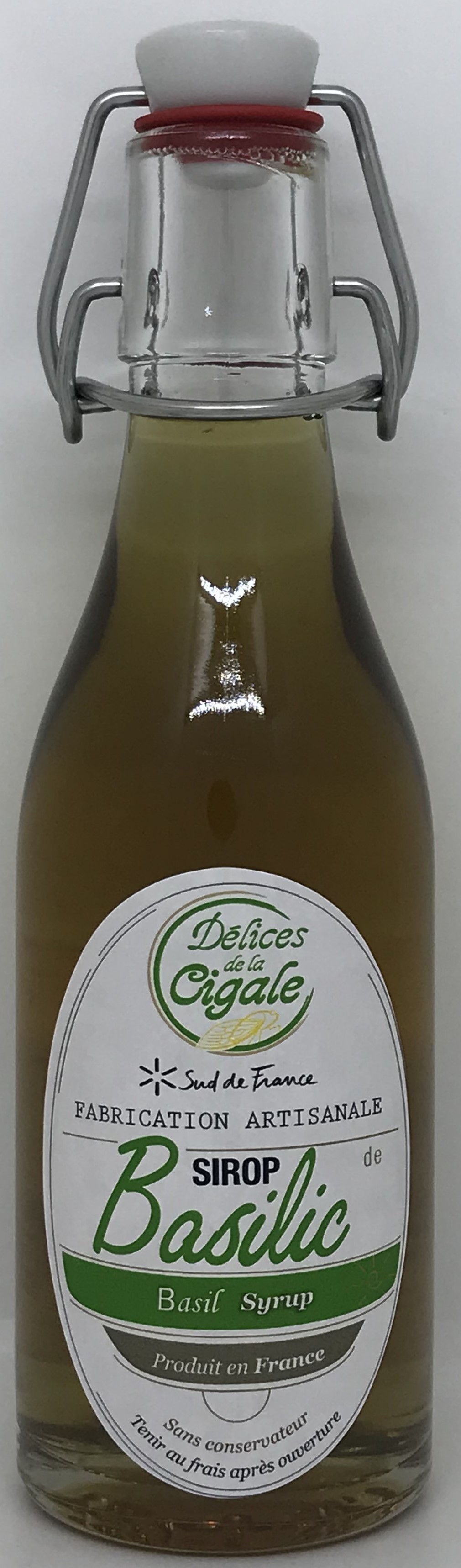 Sirop artisanal de Basilic Frais