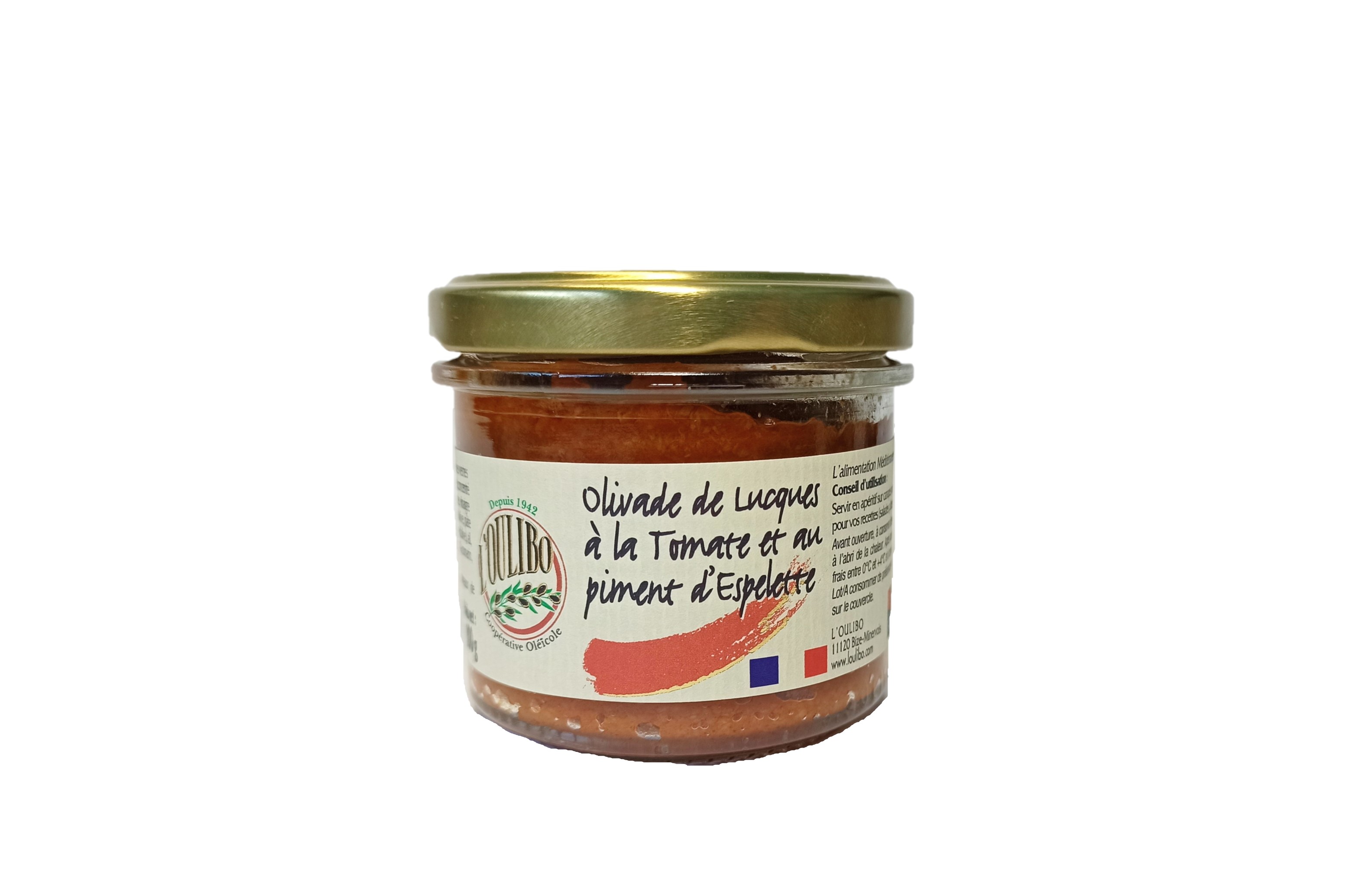 Olivade de Lucques a la tomate et au piment d'Espelette