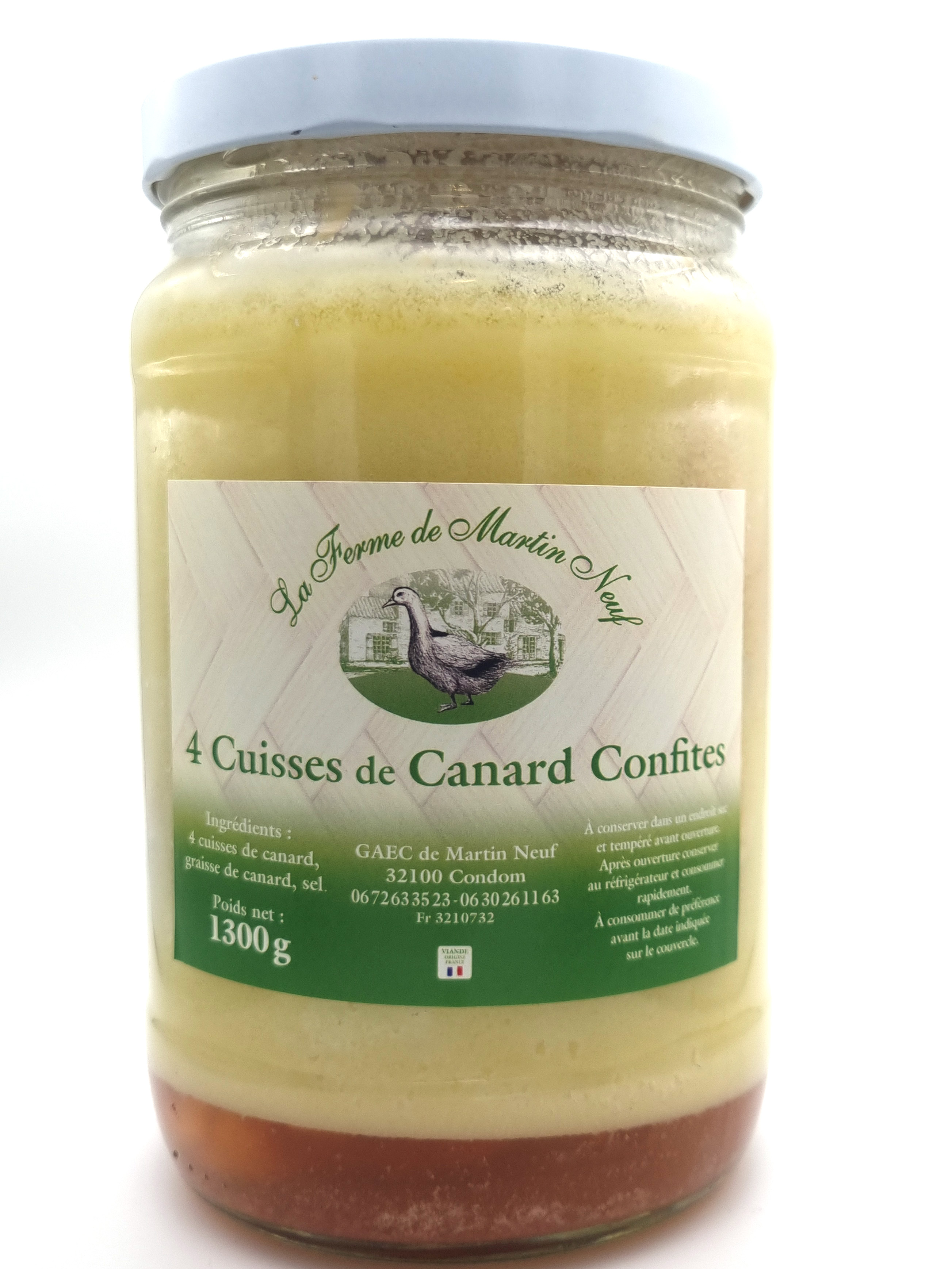 Confit de canard 4 Cuisses