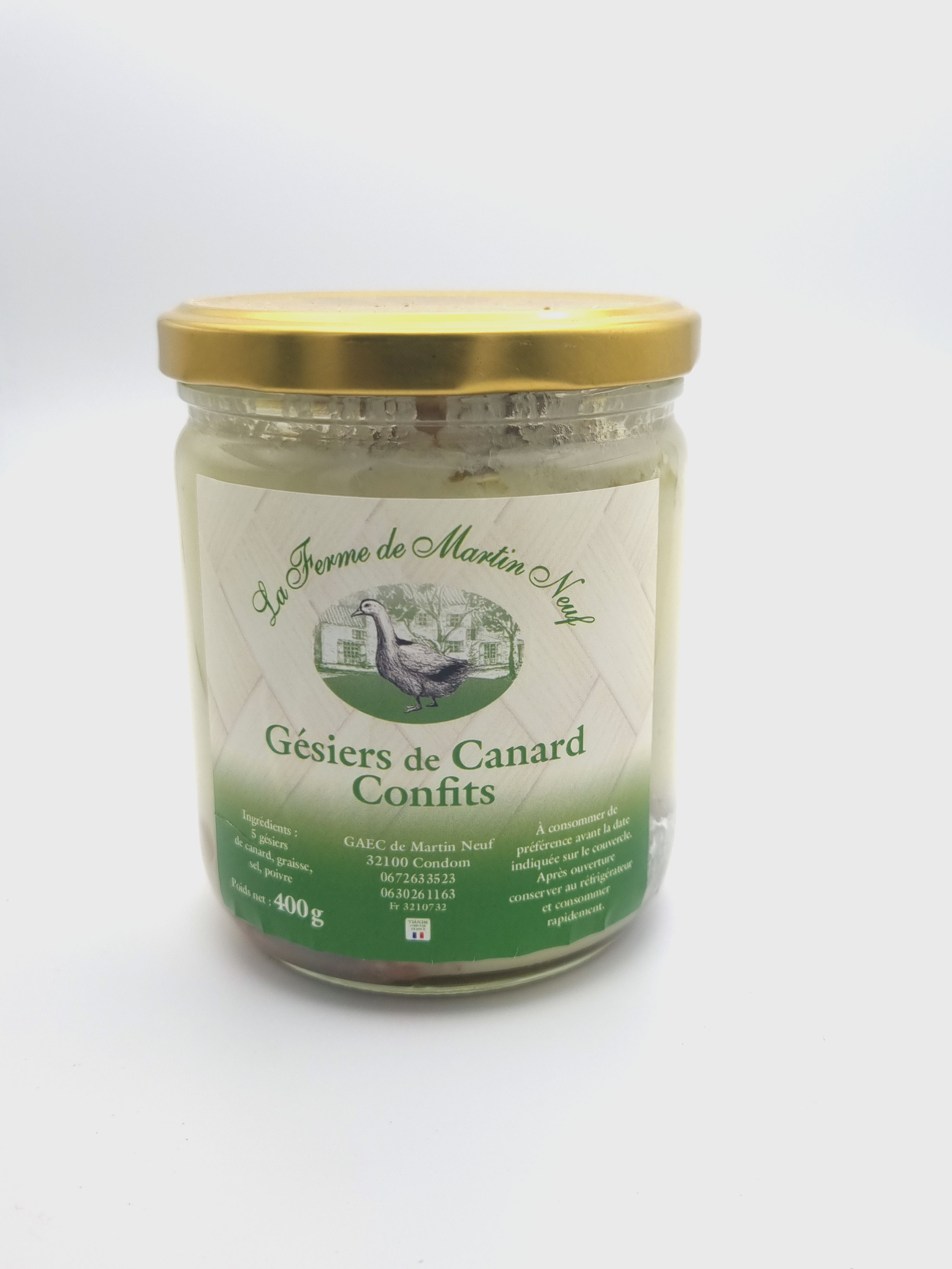 Confit de canard 5 Gesiers