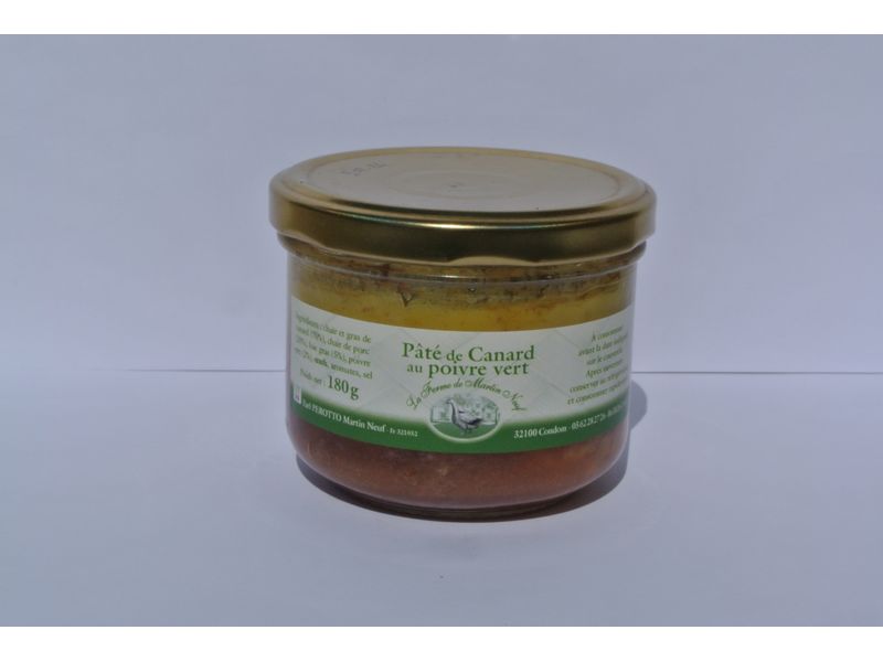 Pate de canard au poivre vert
