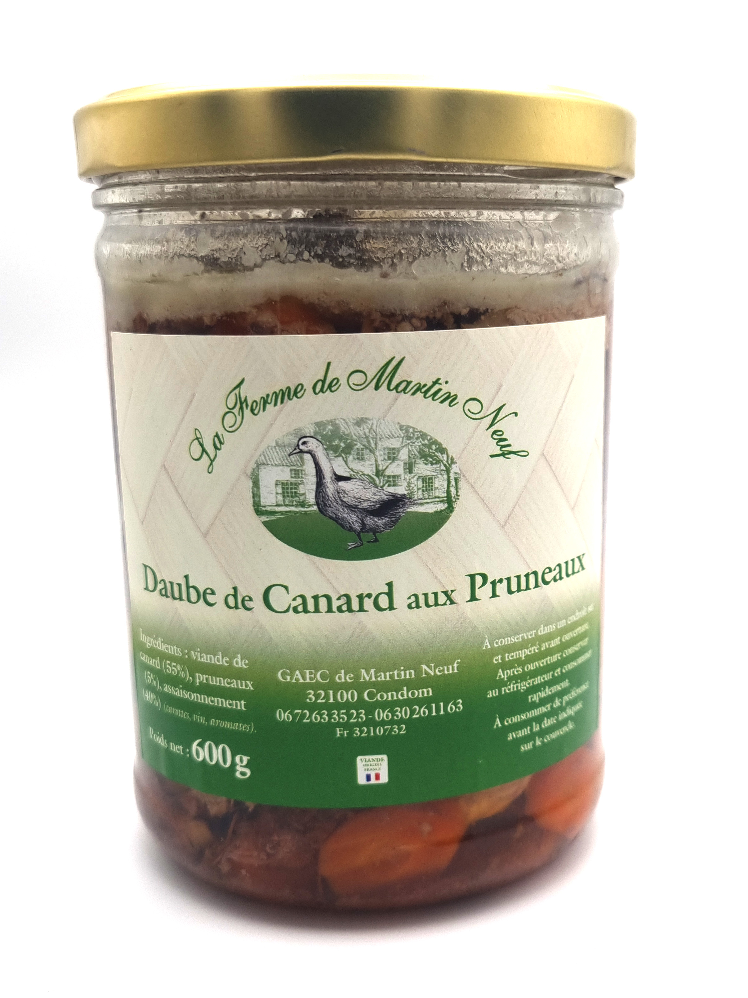 Daube de canard aux pruneaux