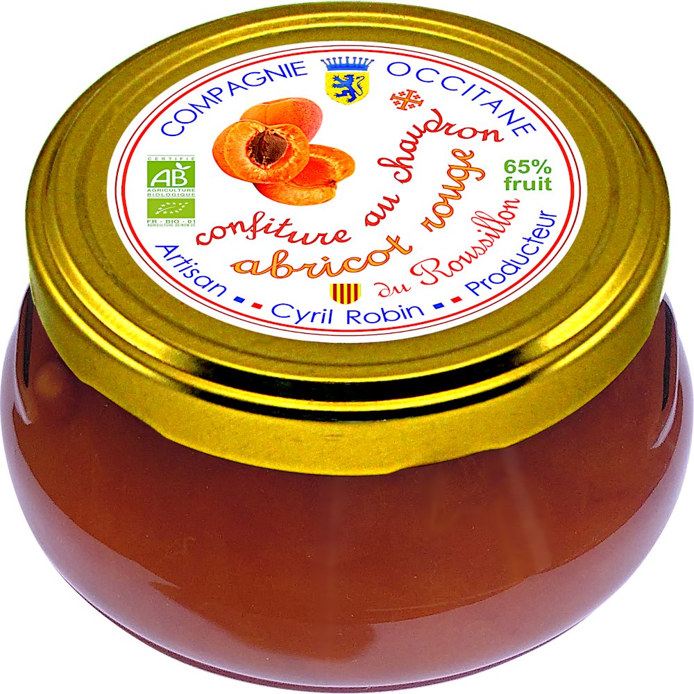 Confiture 65% abricot rouge Roussillon