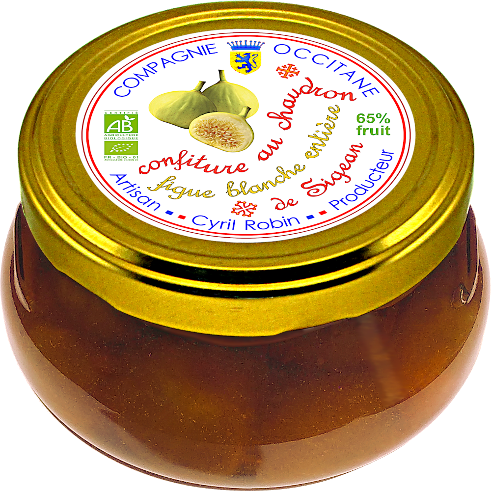 Confiture 65% figue blanche entiere