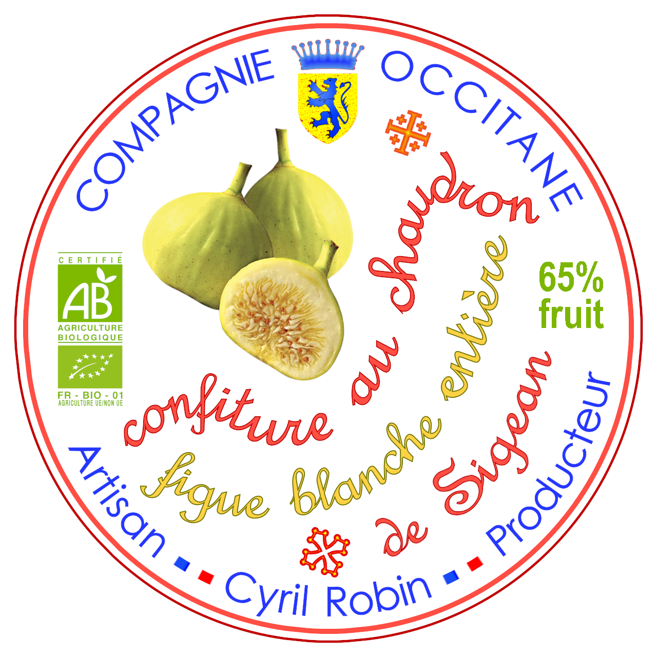 Confiture 65% figue blanche entiere