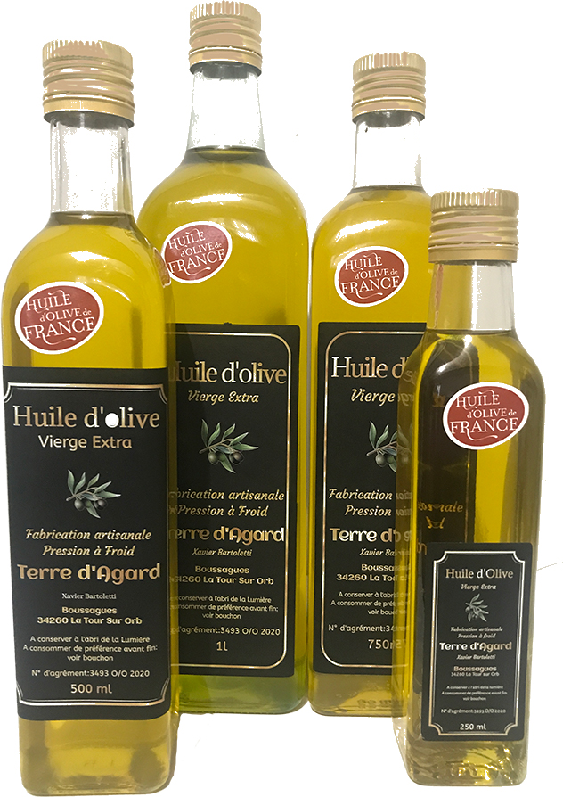 Huile d olive Terre d agard 2022 Bouteille