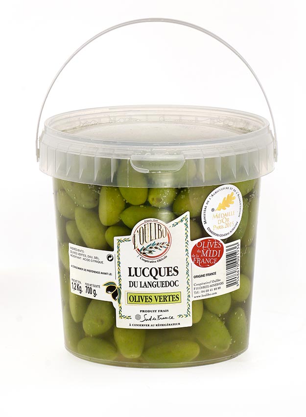 Olives vertes Lucques fraiches