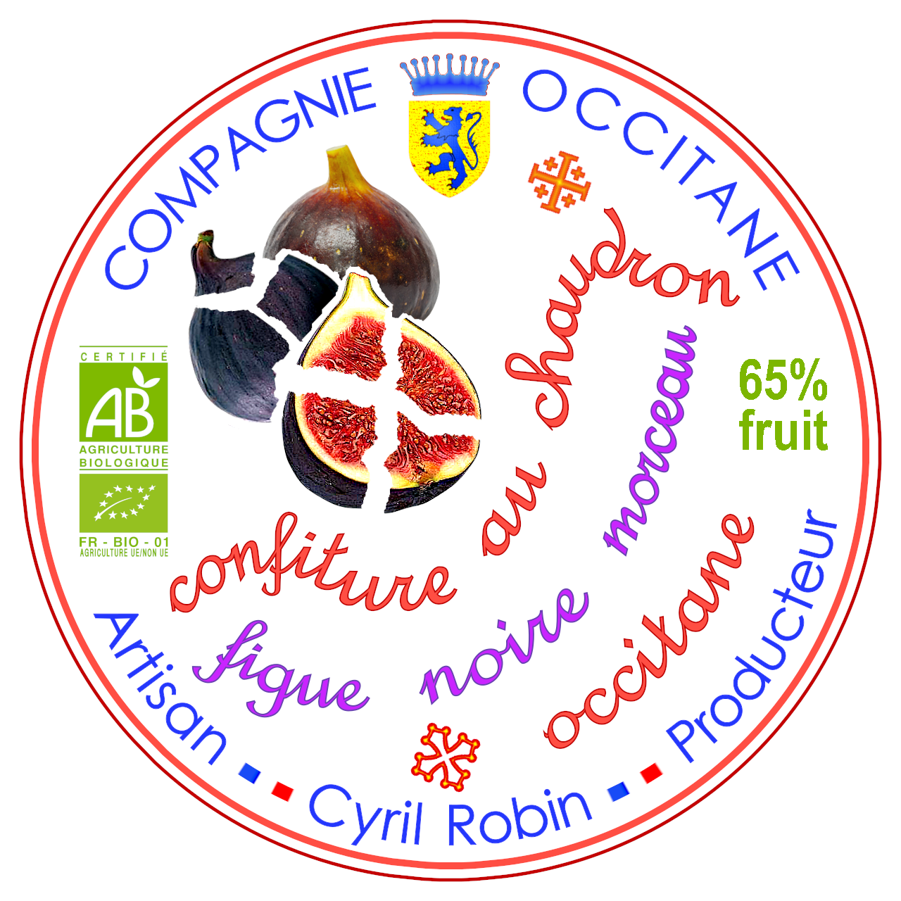 Confiture 65% figue noire entiere