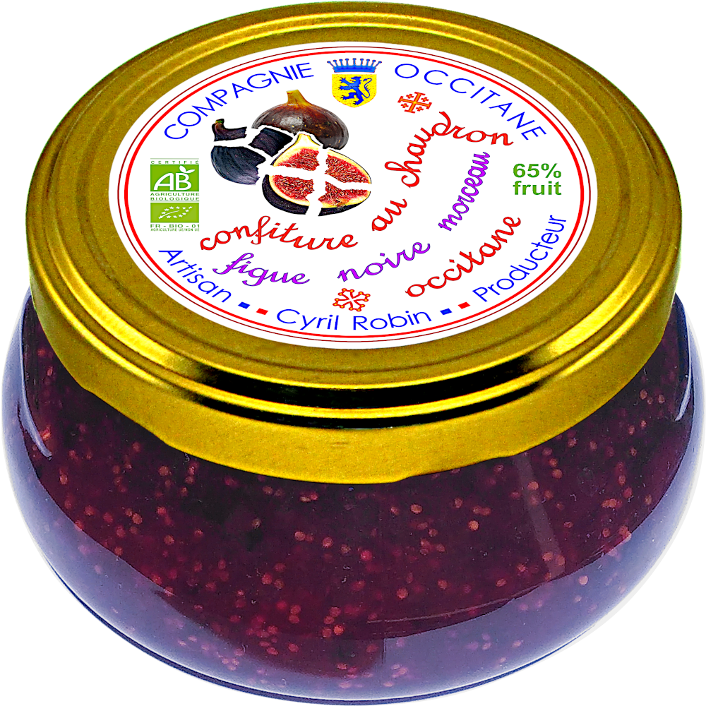 Confiture 65% figue noire morceau