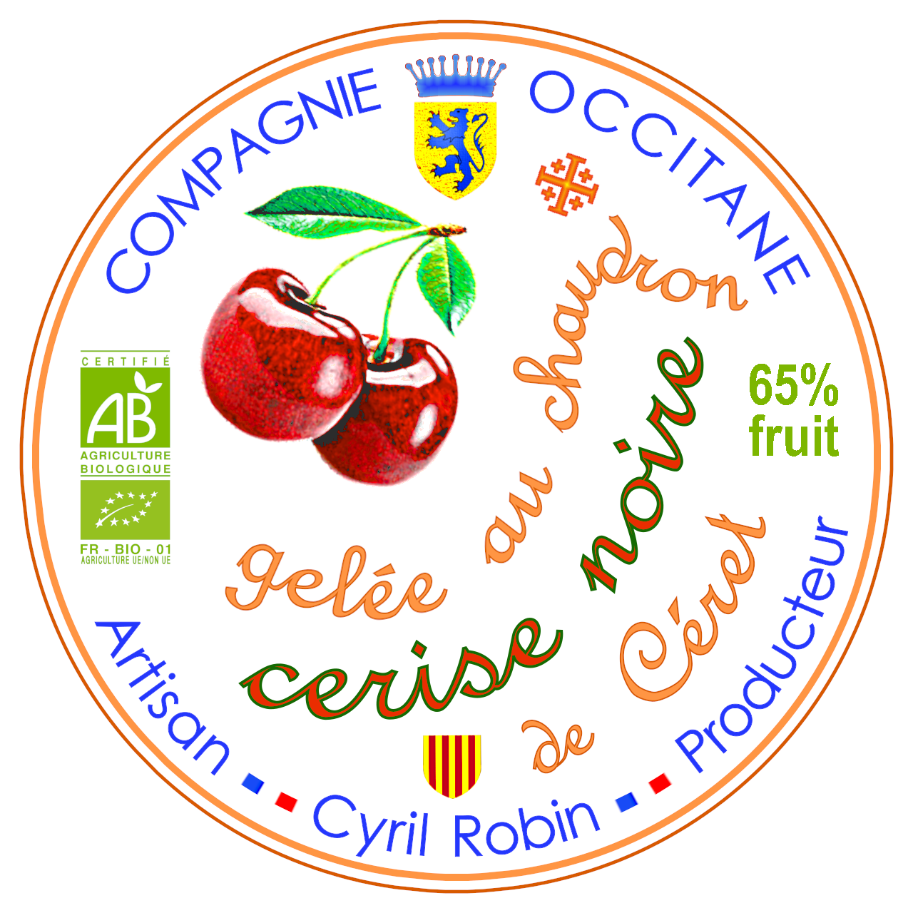 Gelee 65% cerise de Ceret
