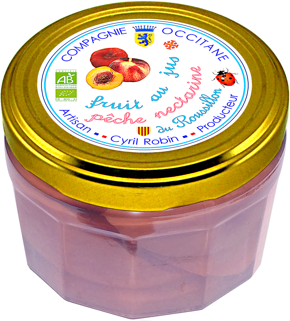 Fruit dans son jus : peche du Roussillon