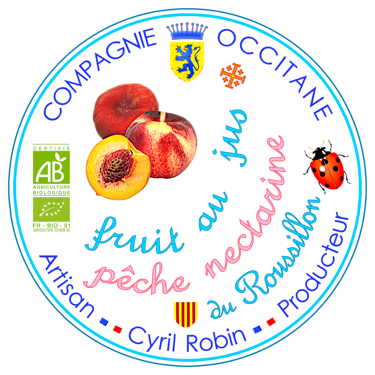 Fruit dans son jus : peche du Roussillon