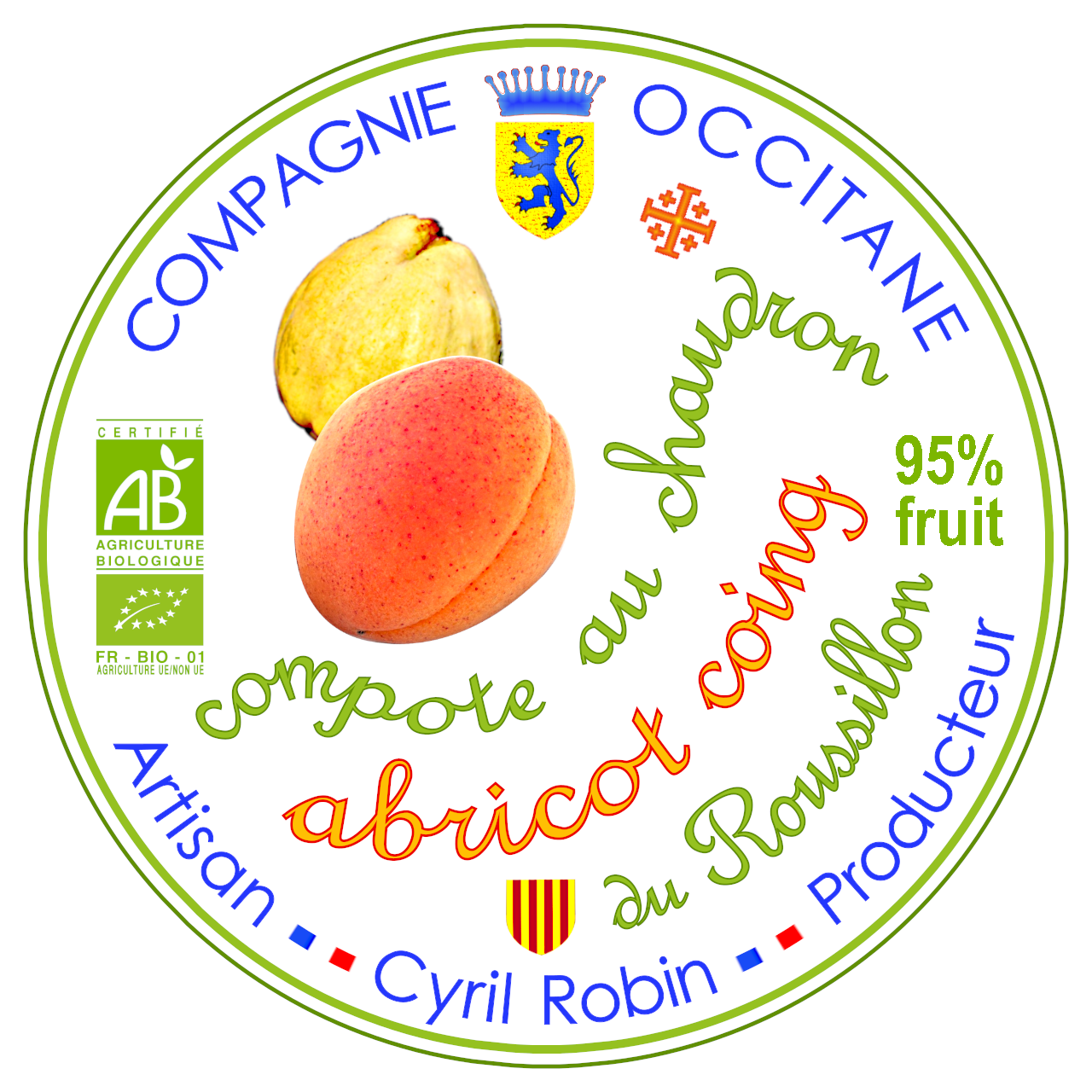 Compote 95% abricot coing