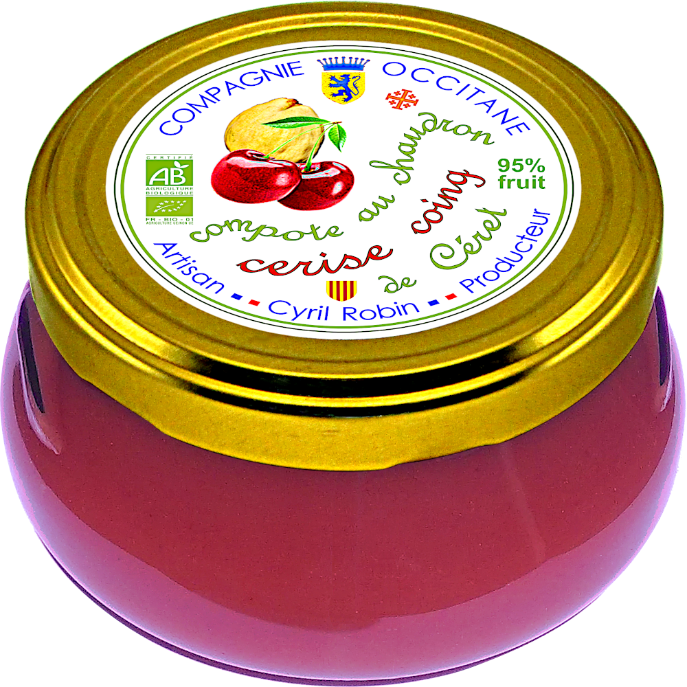 Compote 95% cerise coing