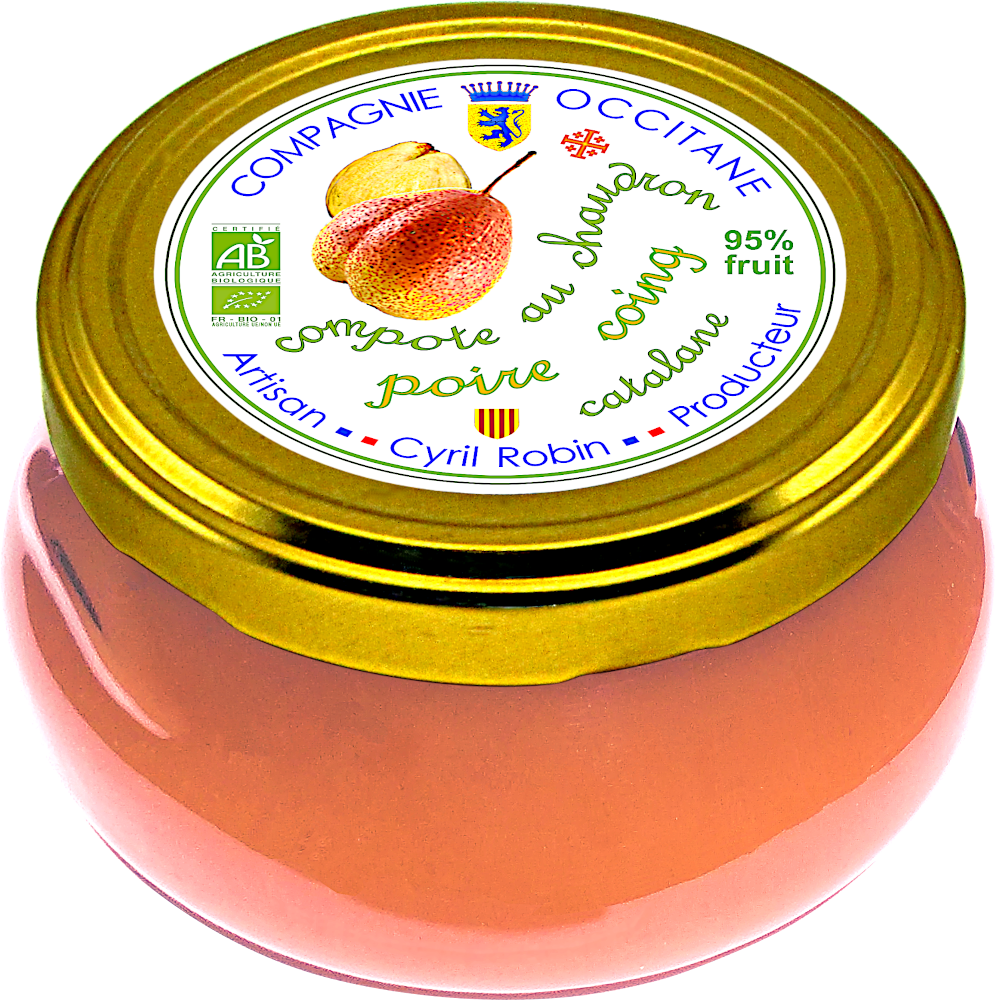 Compote 95% poire coing