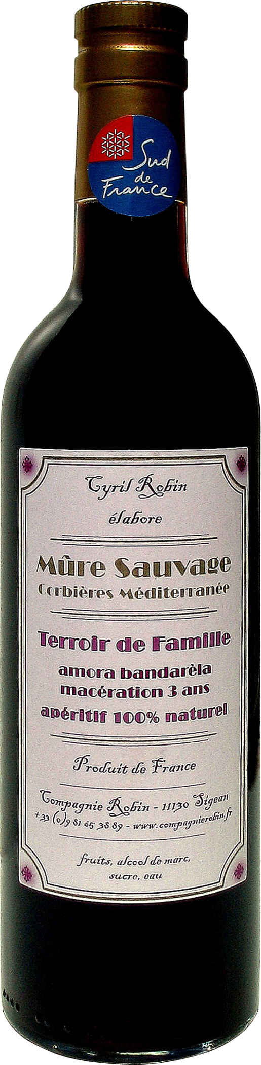 Aperitif mure sauvage des Corbieres-Mediterranee