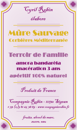 Aperitif mure sauvage des Corbieres-Mediterranee