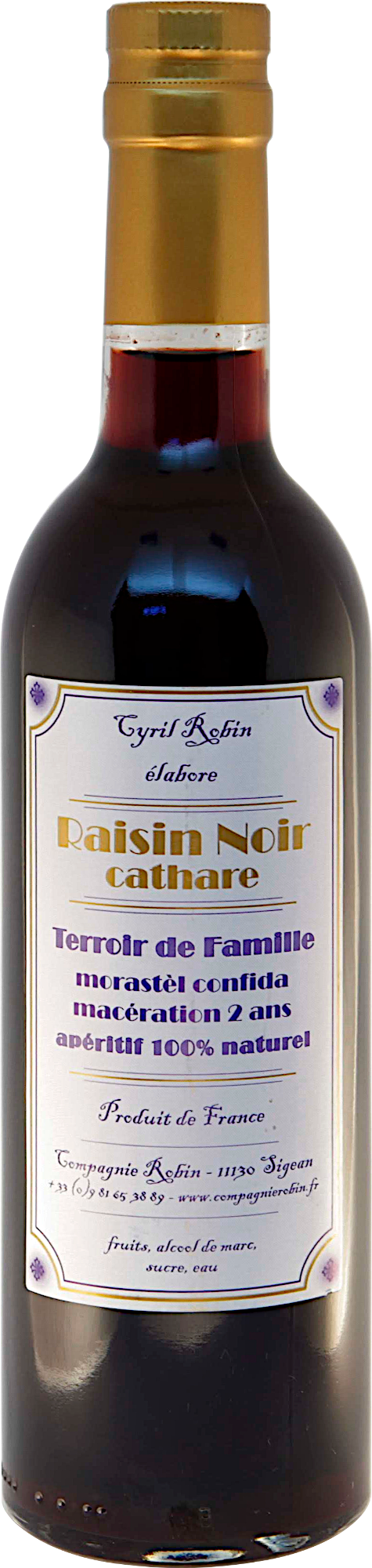 Aperitif raisin noir cathare
