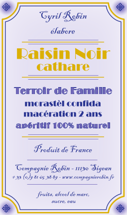 Aperitif raisin noir cathare