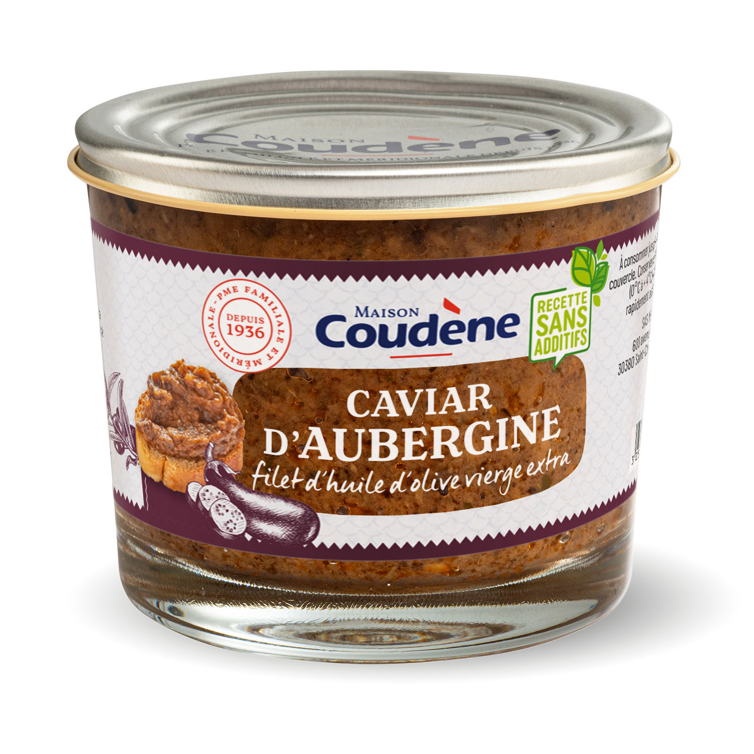CAVIAR AUBERGINE VERRE 110 G