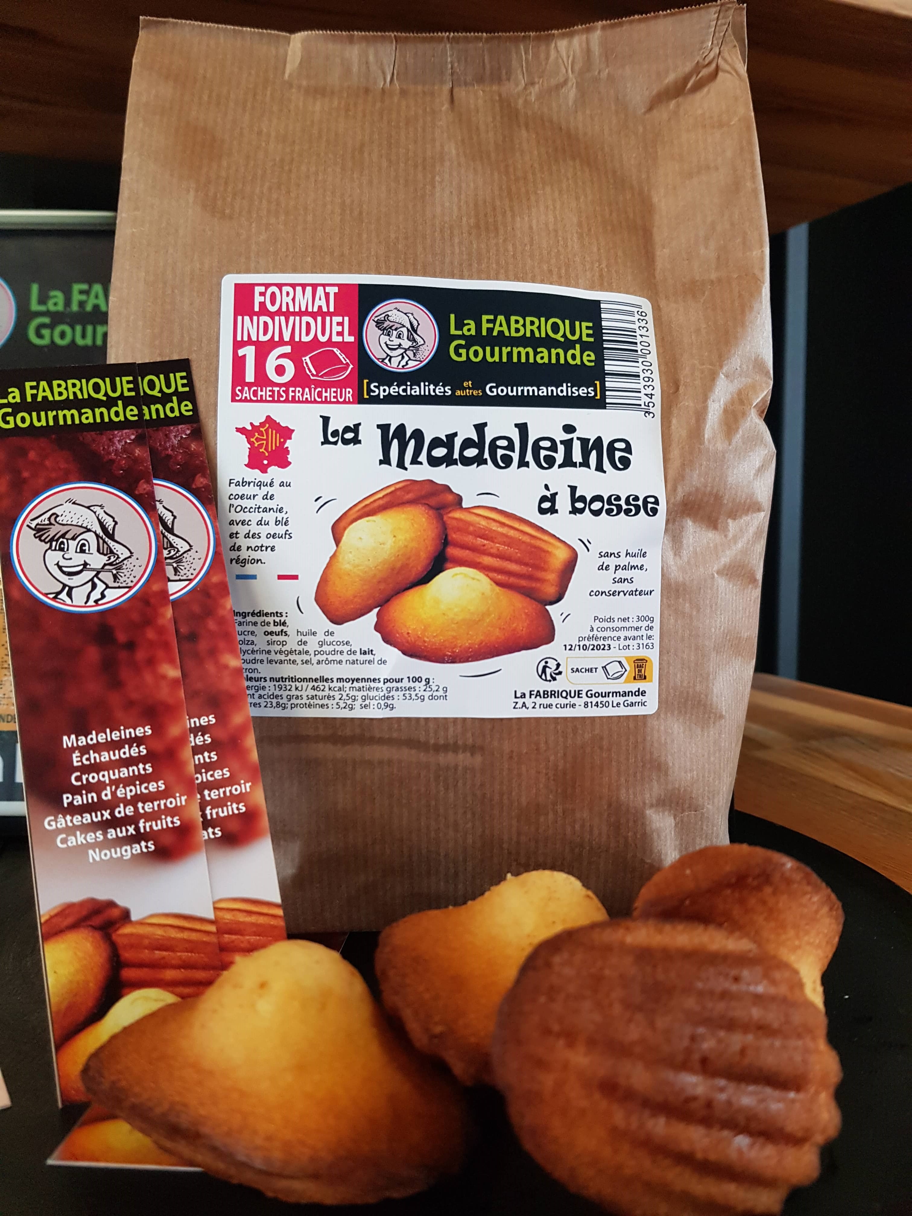 Madeleine à bosse