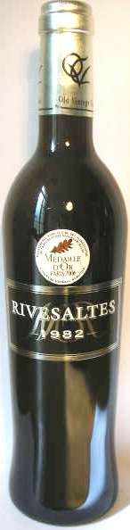 AOP VDN Rivesaltes Millesime 1982 - Med Or CGA Paris 2006