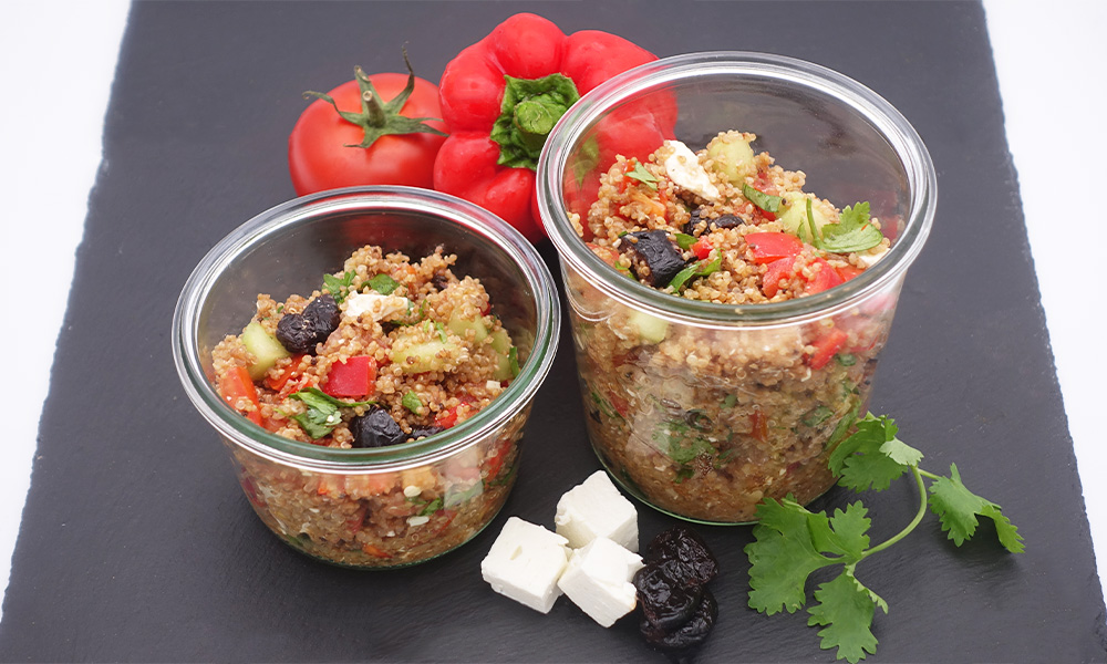 Salade de quinoa crudites