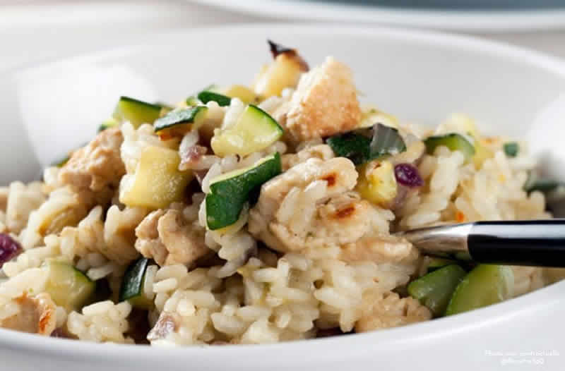 Risotto d'ete au poulet